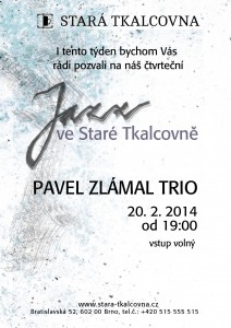 jazz ve stare tkalcovne: pavel zlamal trio