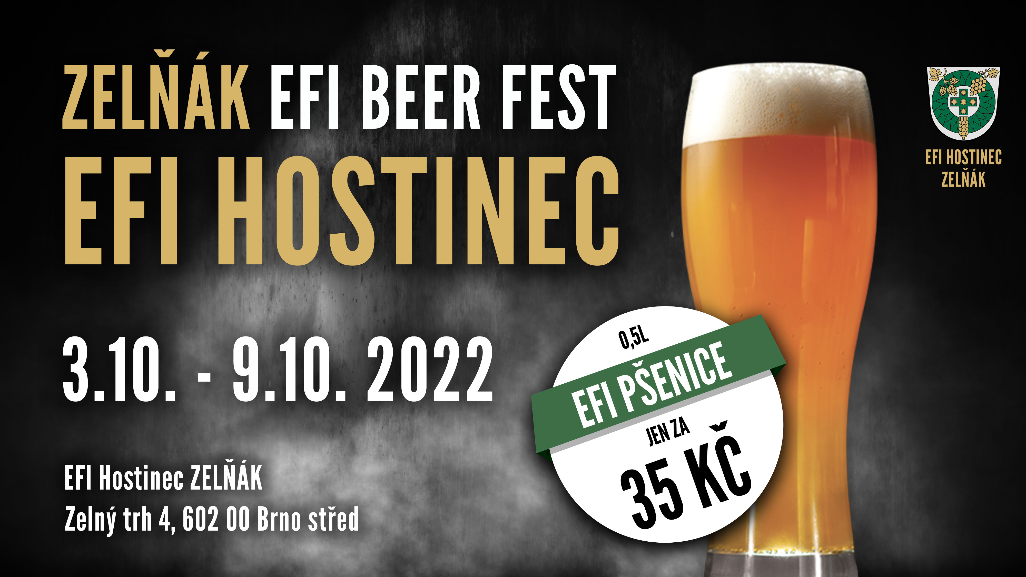 ZELŇÁK EFI BEER FEST 3. – 9.10.2022!