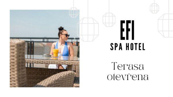 Střešní terasa v EFI SPA Hotelu**** Superior & Pivovar otevřena