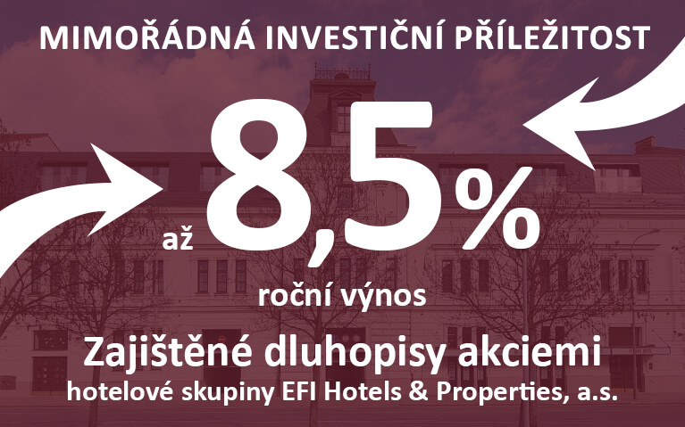 Zajištěné dluhopisy akciemi 8,5%