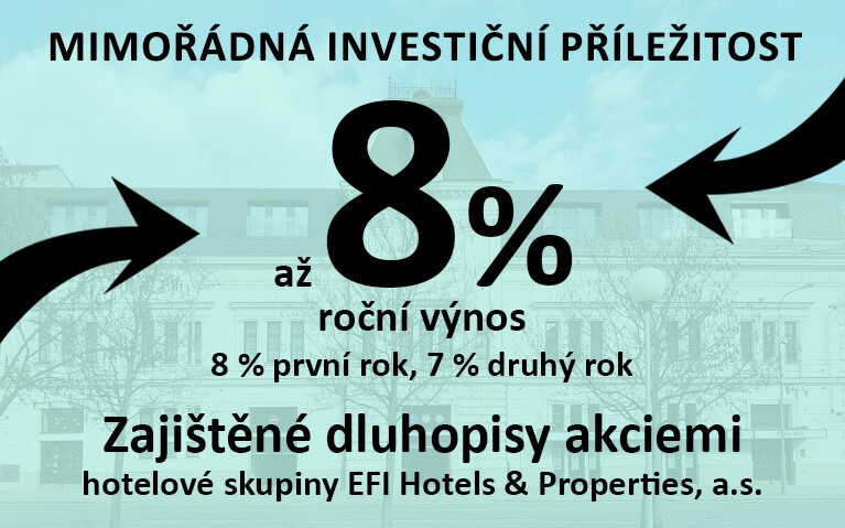 Zajištěné dluhopisy akciemi 8% a 7%