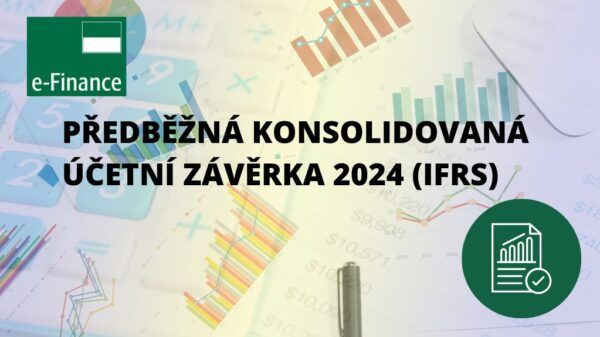Tisková zpráva: zveřejnění předběžné konsolidované účetní závěrky