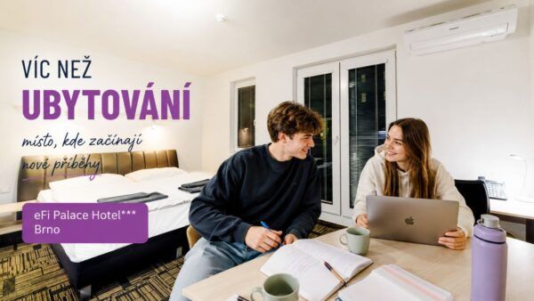 Studenti programu Erasmus studují v moderním apartmánu eFI Palace Hotel v Brně
