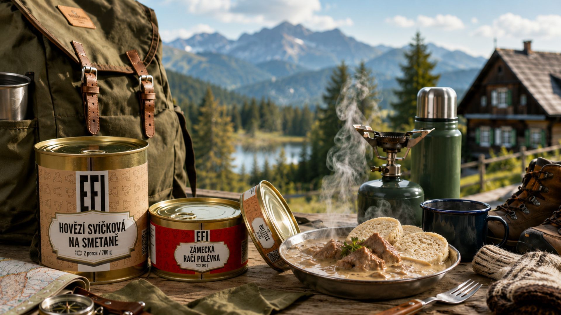 Plechovky z hotelové kuchyně - hotová jídla na cesty - eFiShop.cz