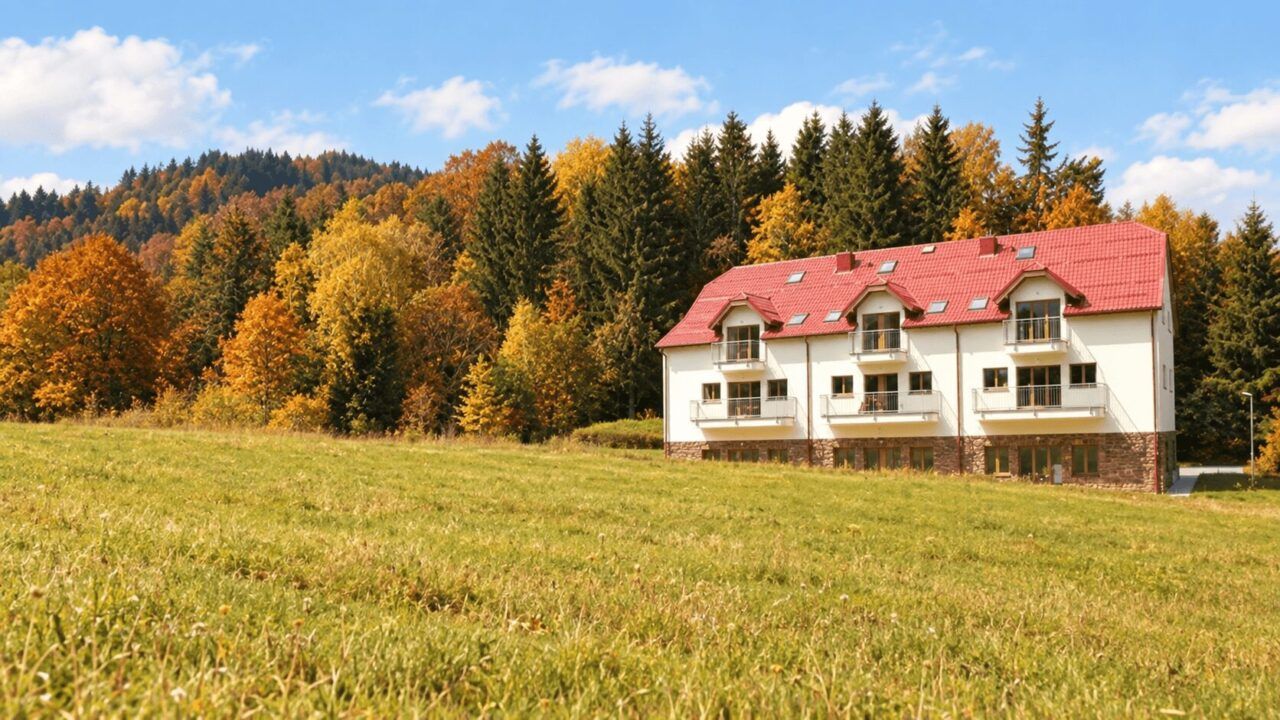EFI ApartHotel Horní Lipová v podzimní krajině