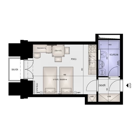 Floor plan A-411