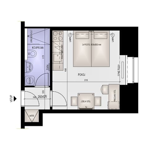 Floor plan A-503