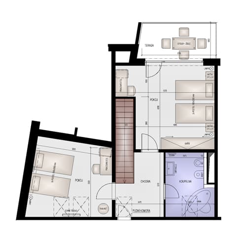 Grundriss A-509, 2. Ebene