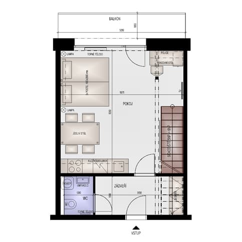 Grundriss A-510, 1. Ebene