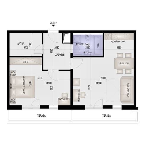 Floor plan B-520