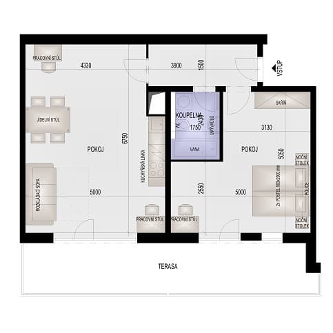 Floor plan B-603