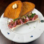 Tatarák s pečeným morkem