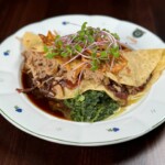 Lokše s trhaným vepřovým