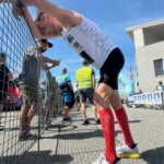 Běžec Milan Janata po předání štafety