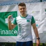 Břeťa Heller v cíli na RunRally