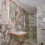 Apartmán Deluxe Diamond s kuchyňským koutem - koupelna - sprchový kout