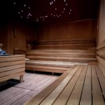 FInská sauna s osvětlením