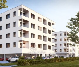 Vizualizace nového bytového domu v Břeclavi